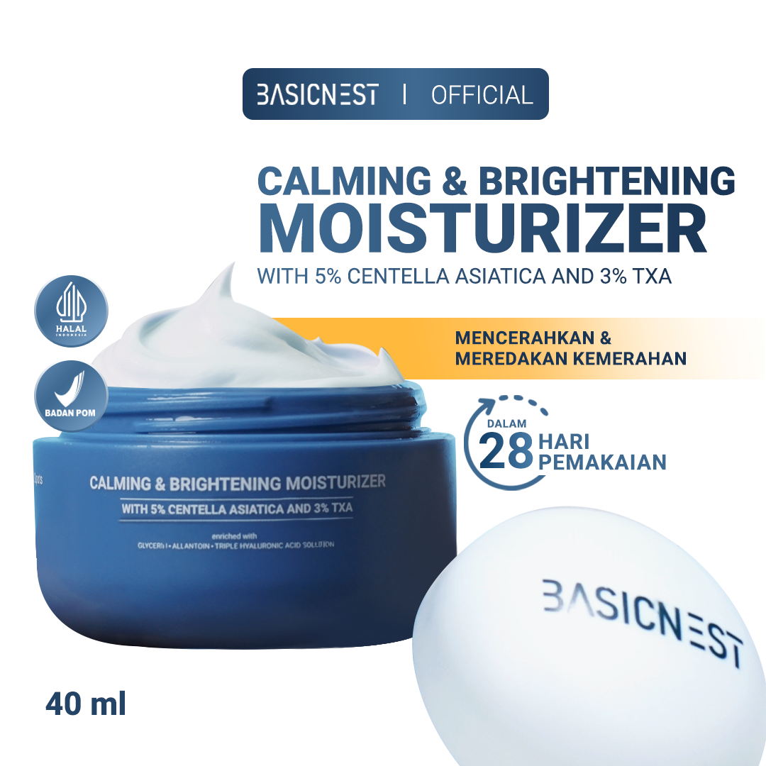 Calming & Brightening Moisturizer with 5% Centella Asiatica and 3% TXA Reduce Redness